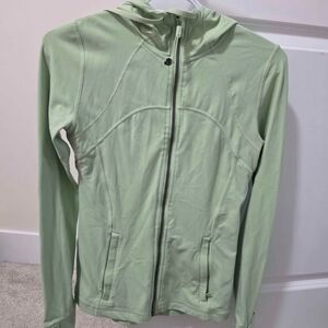 lululemon athletica Mint Green Zip-Up Hooded Jacket